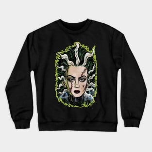 Bride of Frankenstein Vintage Monster Horror Crewneck Sweatshirt